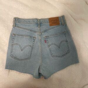 LEVIS rib cage shorts cutoff denim 27 button fly
